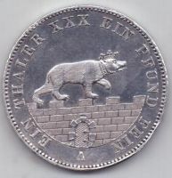 1 талер 1861 г. Анхальт