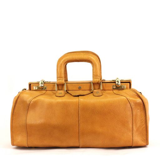 Кожаный классический саквояж HIDESIGN Safari small honey