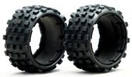 HPI Baja 5B rear rare knobby "MT TIRE" tire set