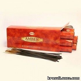 Благовония HEM Hexa AMBER амбер