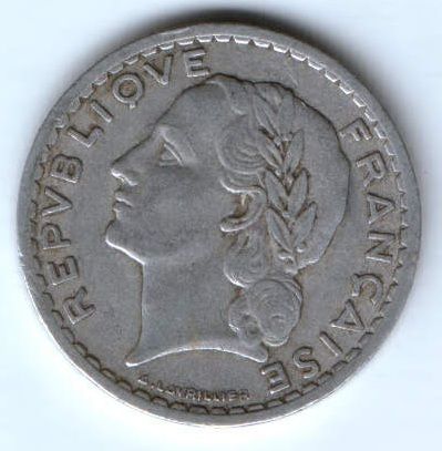 5 франков 1947 г. Франция