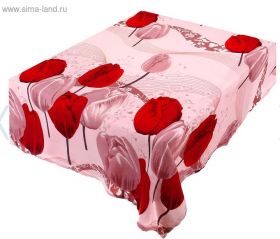 Плед "Этель комфорт" 1.5 сп Тюльпаны 150*200 см