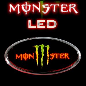 3D эмблема MONSTER на заднюю дверь с LED-подсветкой 2WAY, D&D