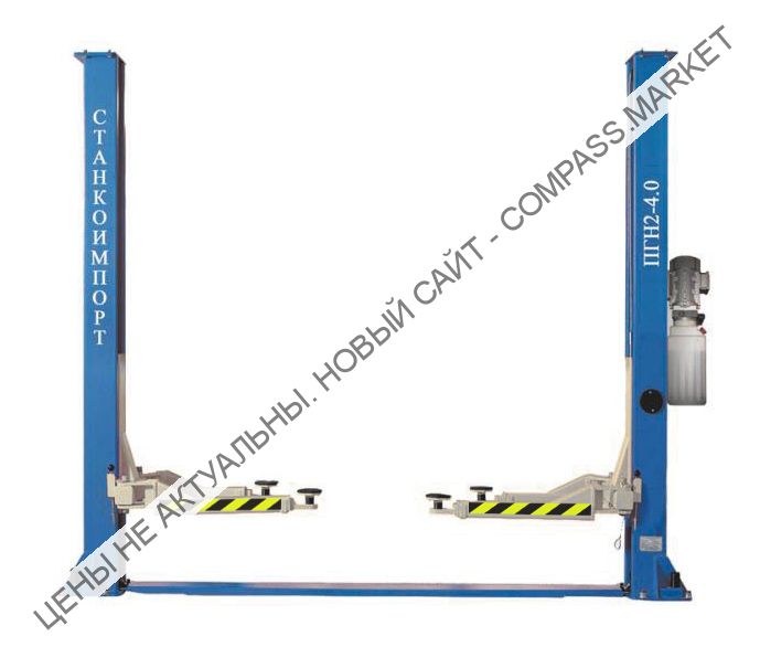 Подъемник двухстоечный 4 т, нижняя синхронизация, Станкоимпорт