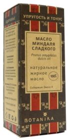 МИНДАЛЯ  СЛАДКОГО 100%  НАТУРАЛЬНОЕ  ЖИРНОЕ  МАСЛО, 30 МЛ.  БОТАНИКА