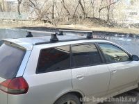 Багажник на крышу Nissan Wingroad, Атлант, прямоугольные дуги