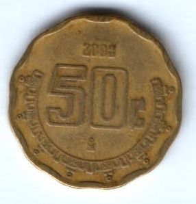 50 сентаво 2000 г. Мексика