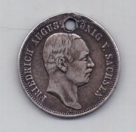 3 марки  1908 г. Саксония. Германия