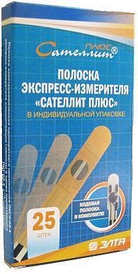 Тест-полоски Сателлит Плюс (25 шт.)