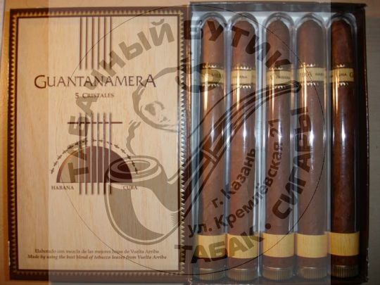 Кубинские сигары Guantanamera Cristal 5 шт. и коробка 25 шт.