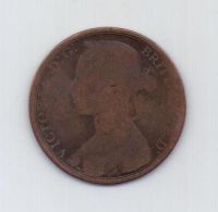 1 пенни 1891 г. Великобритания