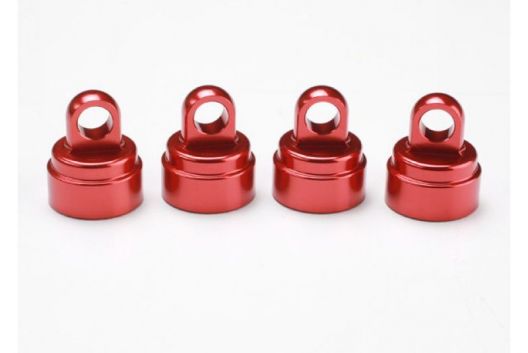 SHOCK CAPS, ALUMINUM (RED-ANODIZED) - TRA3767X