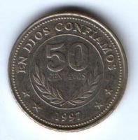 50 сентаво 1997 г. Никарагуа