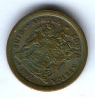 2 цента 1992 г. ЮАР
