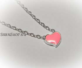 Кулон - Мини сердечко. Розовое