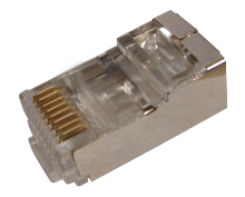 Джек RJ-45 8P8C CAT 5e (экран) REXANT