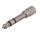 ПЕРЕХОДНИК штекер 6.3мм стерео - гнездо 3.5мм стерео (металл) REXANT