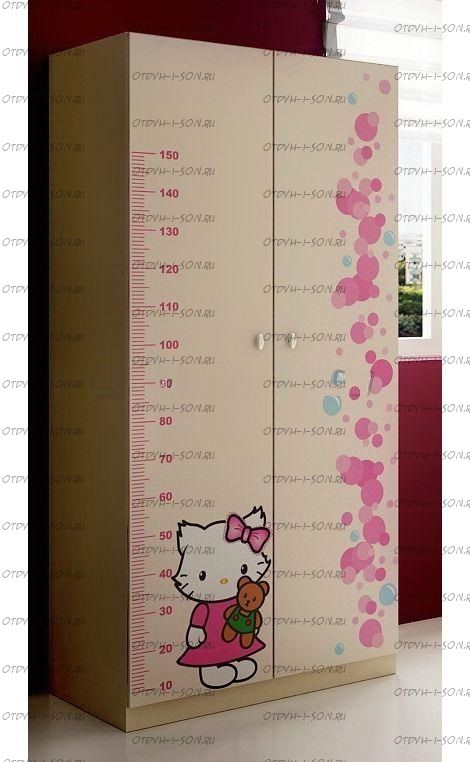 Шкаф 2-х дверный Китти  Ш-3 (90х56х181)