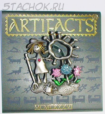 Брошь "Летом в саду" под олово, ювелирная эмаль