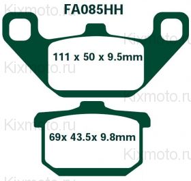 EBC Тормозные колодки DOUBLE H Sintered FA085HH