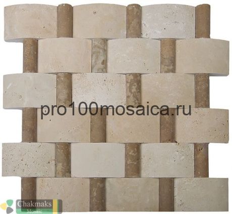 WEAVES LIGHT Бесшовная Мозаика 3D  Fusion Stone, 290*300 мм (CHAKMAKS)