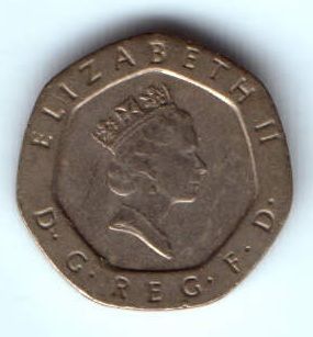 20 пенсов 1989 г. Великобритания