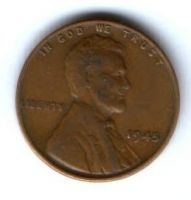 1 цент 1945 г. США