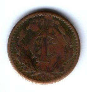 1 сентаво 1913 г. редкий год Мексика