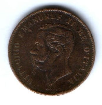 5 чентезимо 1861 г. Италия