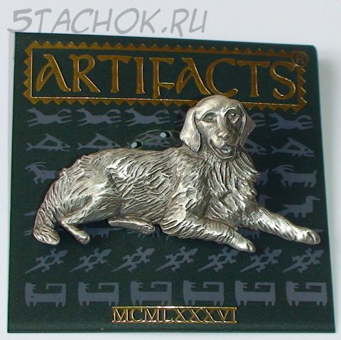 Брошь "Ретривер" под олово