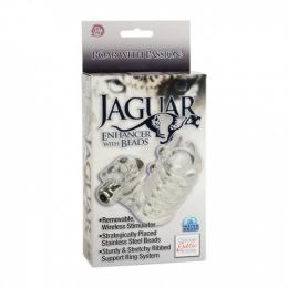 Вибронасадка с клиторальным стимулятором Jaguar Enhancer with Beads 1631-10BXSE