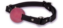 Кляп на кожаном ремне Rubber Ball Gag 2040-01BXDJ