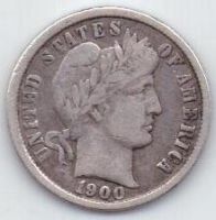 1 дайм 1900 г. США
