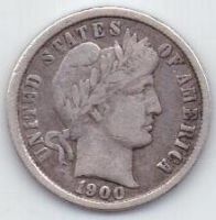 1 дайм 1900 г. США
