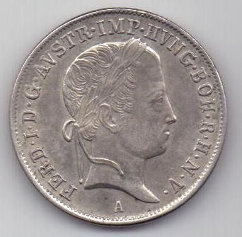 20 крейцеров 1848 г. UNC Австрия