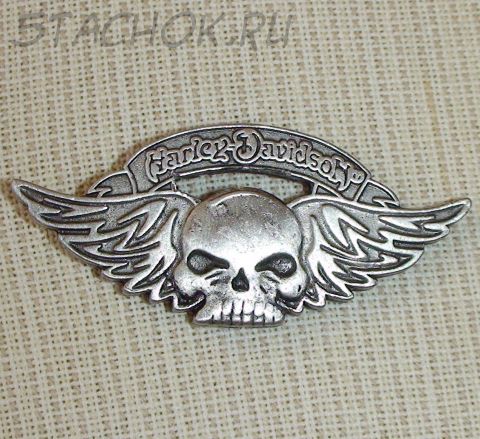Брошь "Harley-Davidson Череп" под олово