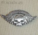 Брошь "Harley-Davidson Череп" под олово