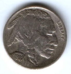 5 центов 1937 г. США