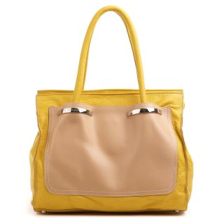 824 DG кожа рам желт./руга беж. (сумка жен.)Ц