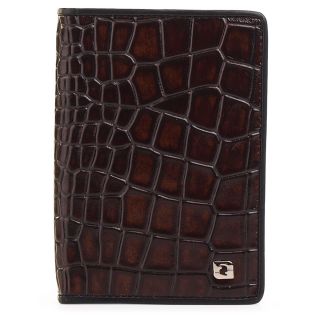п019 Fiato  крокодил вита бордо  (обложка для паспорта+документов)