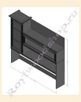 Надстройка для письменного стола одностворчатая