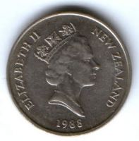 10 центов 1988 г. Новая Зеландия
