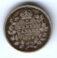 5 центов 1906 г. Канада