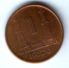 1 кобо 1991 г. Нигерия