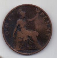 пенни 1900 г. Великобритания