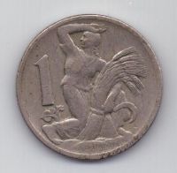 1 крона 1924 г. Чехословакия