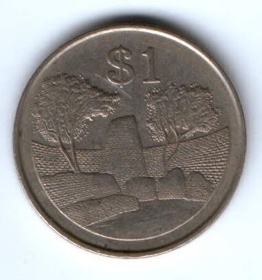 1 доллар 1993 г. Зимбабве