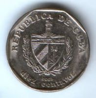 10 сентаво 2002 г. Куба
