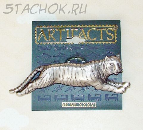 Брошь "Тигр в прыжке" (JJ США)