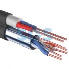 Мульти-кабель FTP 2PR 24AWG CAT5e + 2х0.75мм., 200м., черный, OUTDOOR REXANT